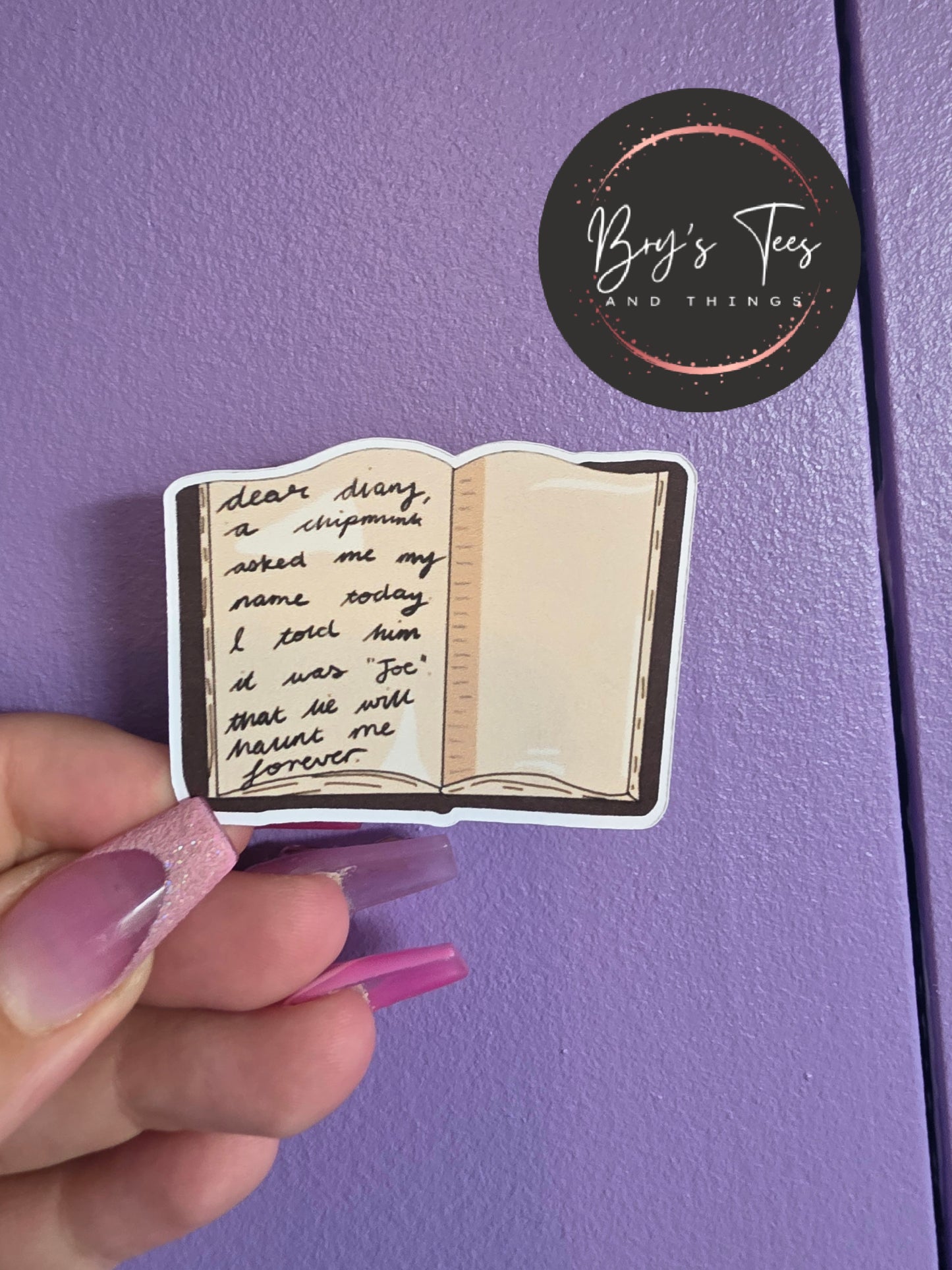 Dear Diary Sticker