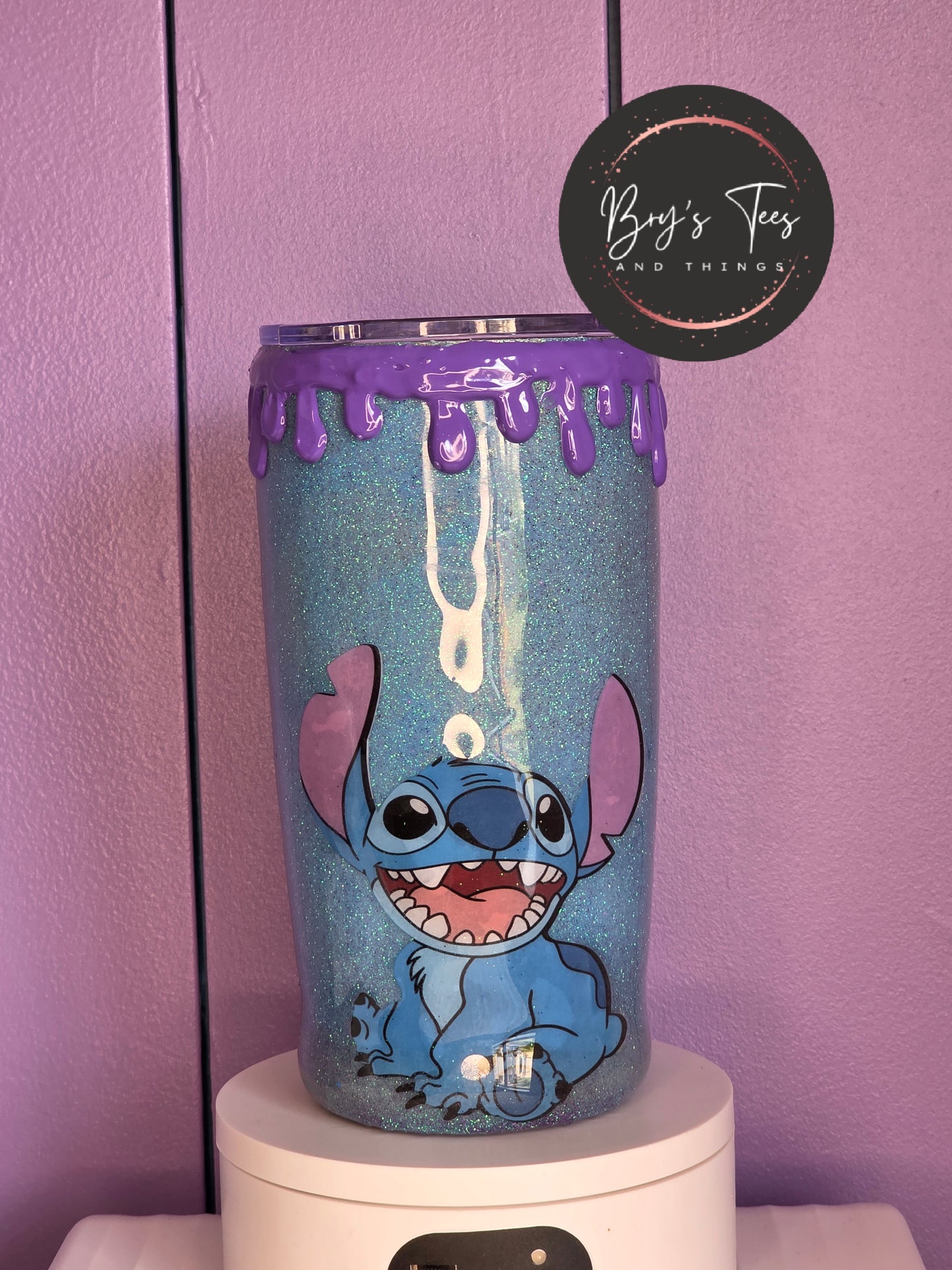 Stitch Epoxy Drip Tumbler