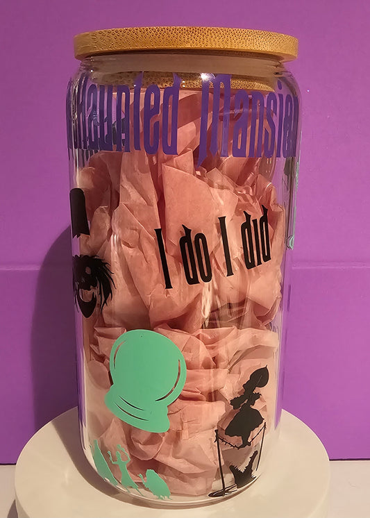 Haunted Mansion Glass Cup