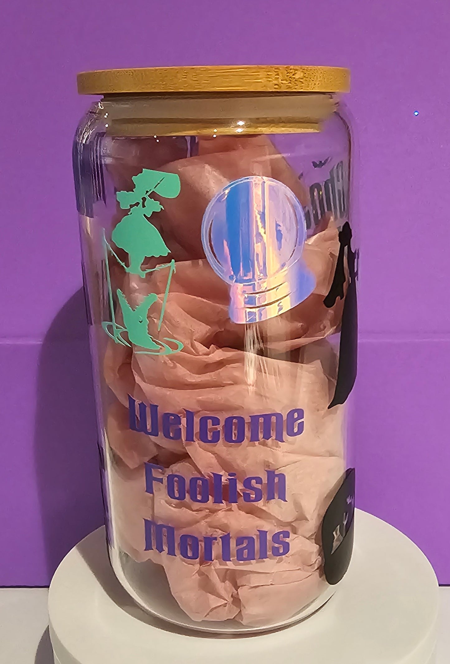 Haunted Mansion Glass Cup