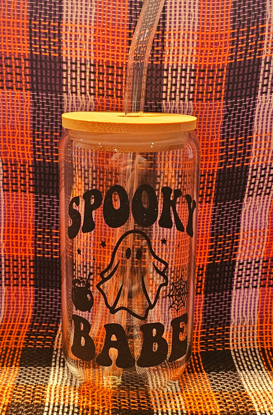 Spooky Babe Glass Cup