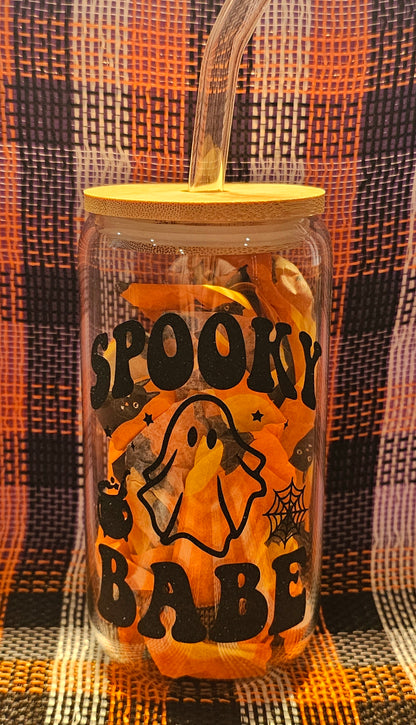 Spooky Babe Glass Cup