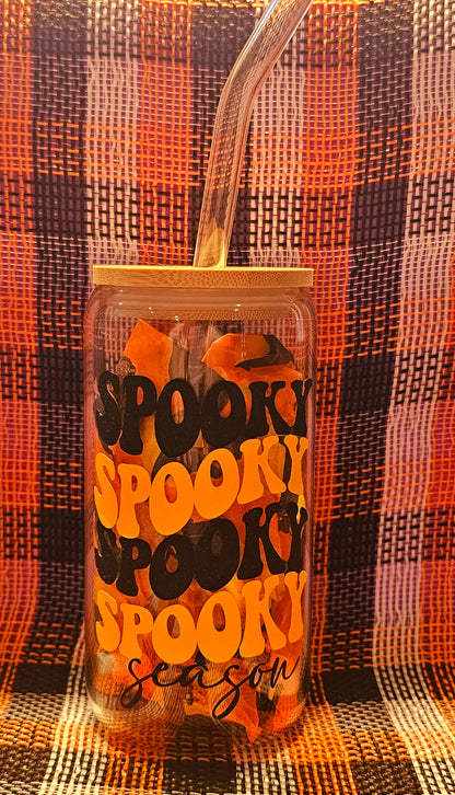 Spooky Season Glass Cup