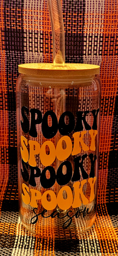 Spooky Season Glass Cup