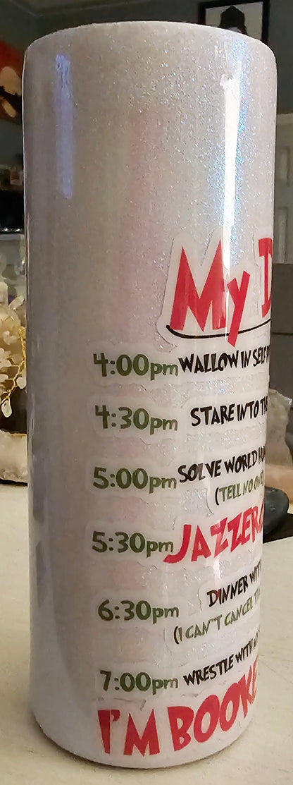 The Grinch Schedule Epoxy Tumbler