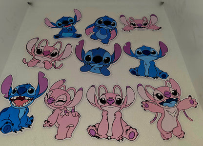 Disney Inspired Stitch and Angel Stickers