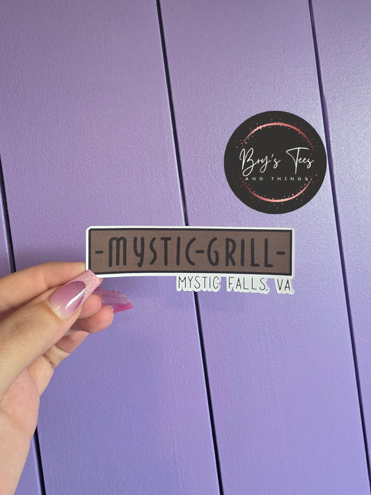 Mystic Grill Sticker