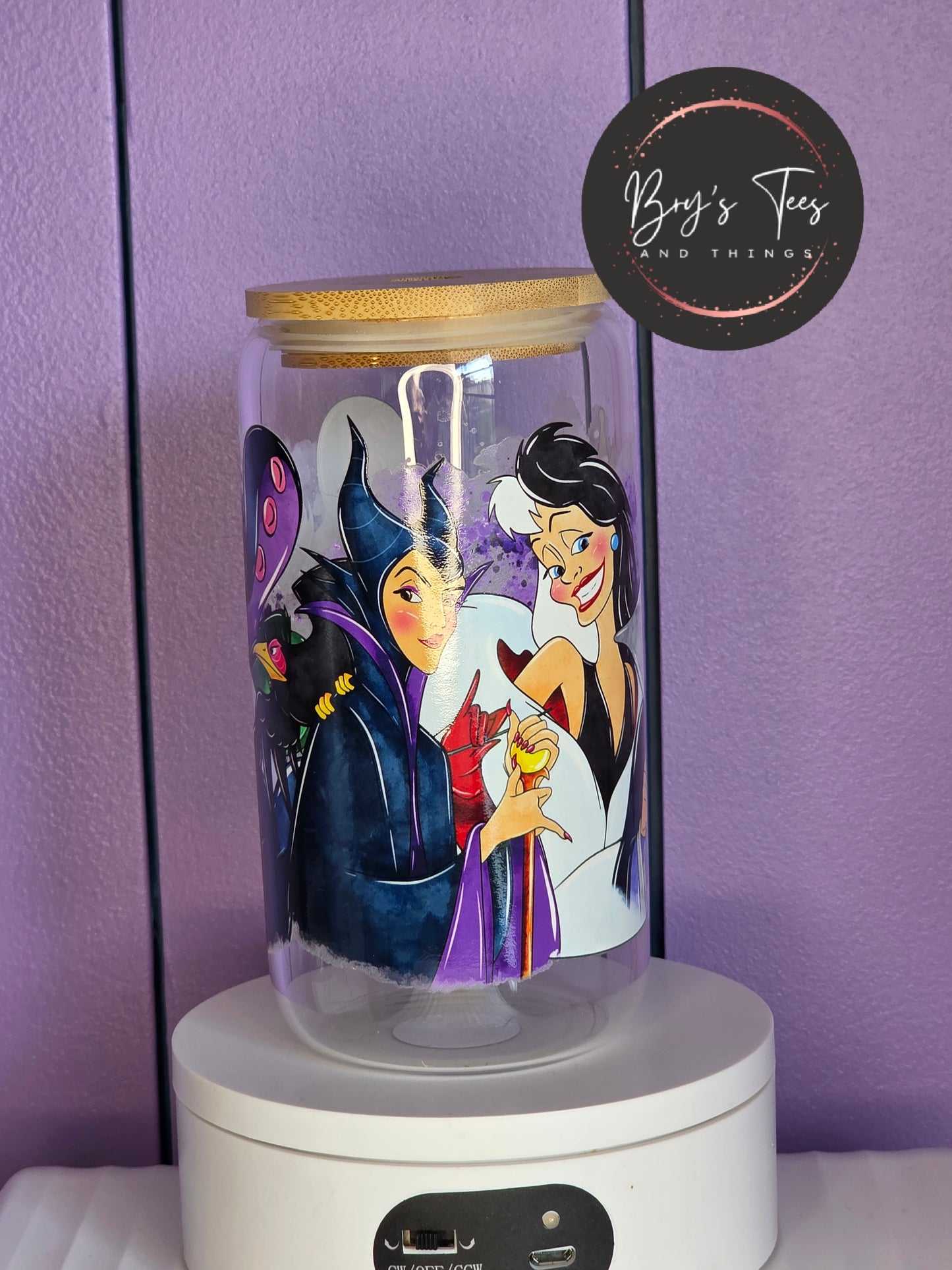 Villains Glass Tumbler