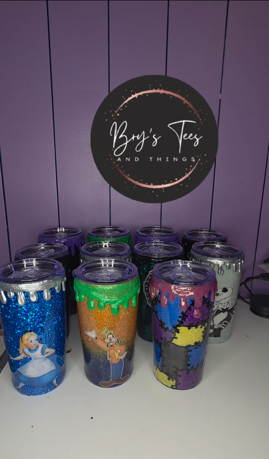 Epoxy Drip Tumbler Set