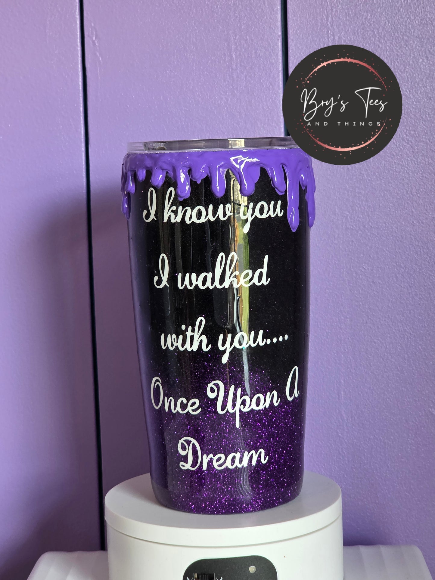 Maleficent Epoxy Drip Tumbler