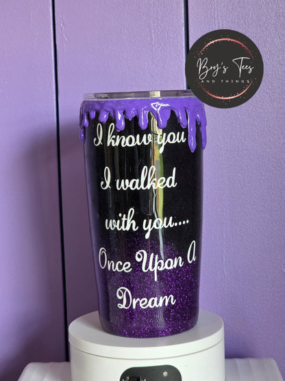 Maleficent Epoxy Drip Tumbler