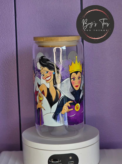 Villains Glass Tumbler