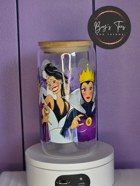Villains Glass Tumbler