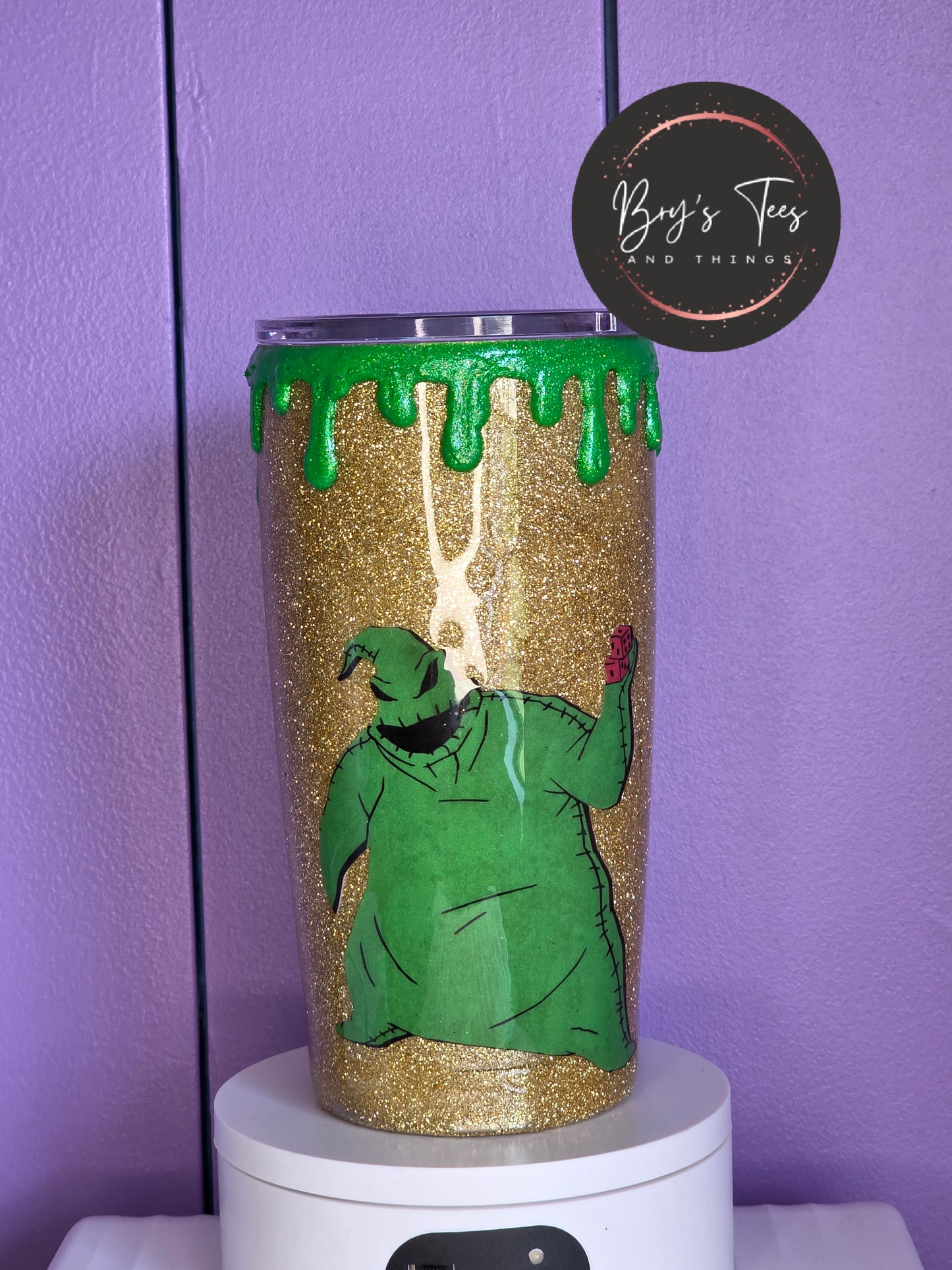 Oogie Boogie Epoxy Drip Tumbler