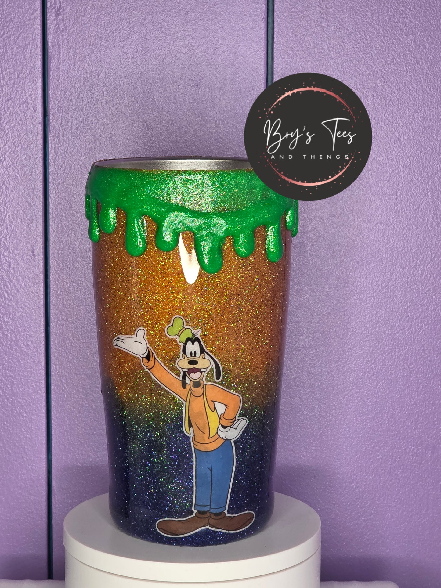 Goofy Epoxy Drip Tumbler